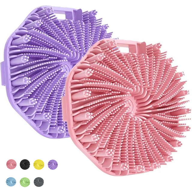 Soft Silicone Body Exfoliating Brush, Handheld Shower Cleaning Brush, Silicone Body Scrubber For Shower With Mild Exfoliatio