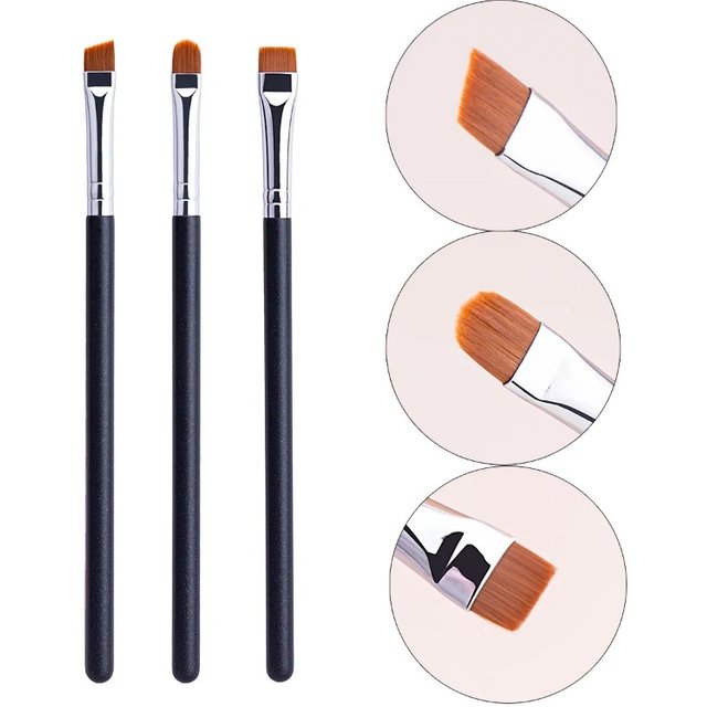 212 Flat Eyebrow Brush Ultrathin Eyebrow Makeup Brushes Flat Eyeliner Brush Thin Eye Liner Brow Contour Beauty Brush Tool
