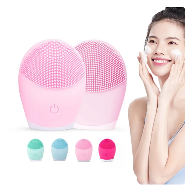 Nettoyant facial électrique en silicone, masseur, outil de massage pour soins de la peau, machine de