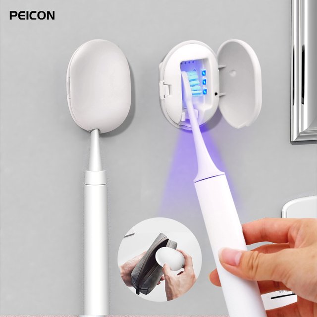 Toothbrush Sterilizer USB Rechargeable UV Toothbrush Disinfector Mini Portable Electric Toothbrush Sanitization For Travel Home