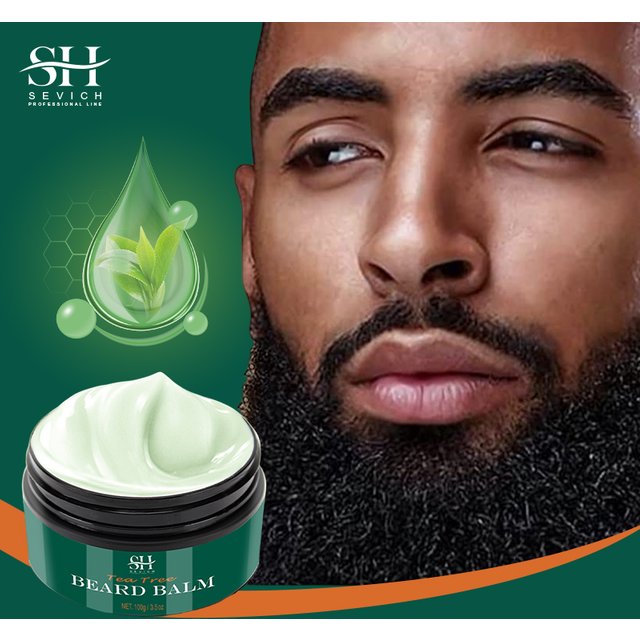 Beard Cream for men 100% Natural Tea Tree Beard Moisturizing Effect Beard Conditioner Beard Care Styling Cream Oil Sevich 100g