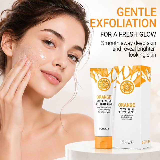 Orange Exfoliating Gel Dead Spot Remover Brighten Peeling Gentle Repair Scrub Whiten Hydrating Moisturizer Korean Skin Care 50g