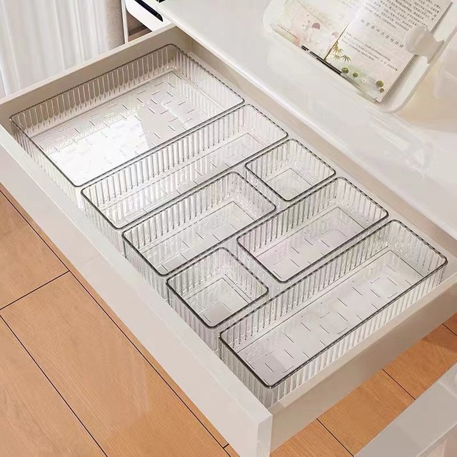 Drawer Transparent Visual Jewelry Accessories Storage Box Plastic Household Items Cosmetics Organizing Box