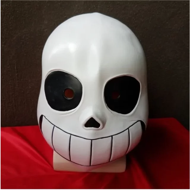 Papyrus Sans Game Role Mask Undertale Role Play Latex Full Face Mask Halloween Accessories Skeleton Head Thriller Headgear