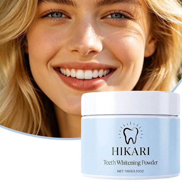 Teeth Whitening Powder 100g Gentle Cleaning Mint Fresh Breath Enamel Care Natural Formula