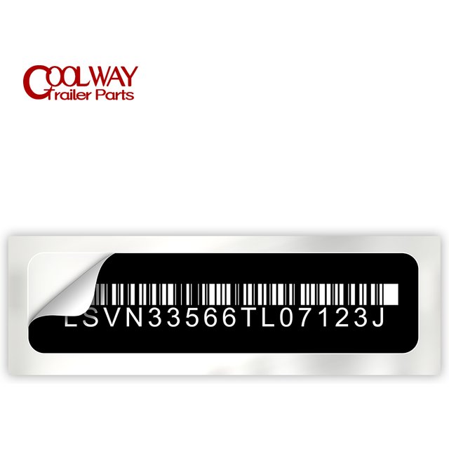 Customized Car Nameplate Vehicle Equipment Label Flexible PVC Self-adhesive Sticker Waterproof Sunscreen and Anti-corrosion