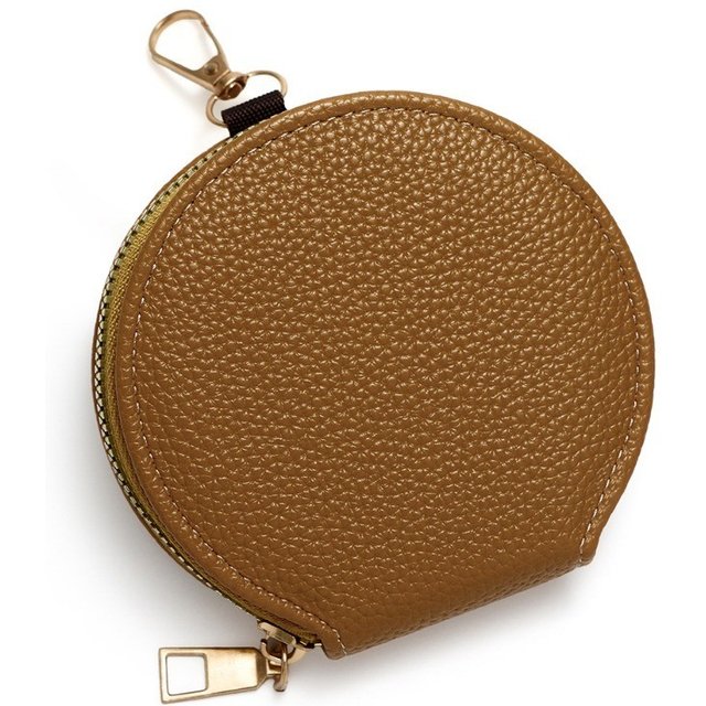 Round Mini Wallet for women Portable Key Coin Bag Makeup Bag Multi Functional Student Wallet Card Holder Female Zipper Purses
