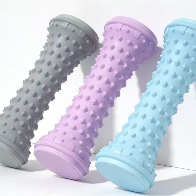 Yoga Massage Ball & Plantar Fascia Roller, Portable Plastic Tool to Relax Foot Muscles for Daily Foot Care Massage