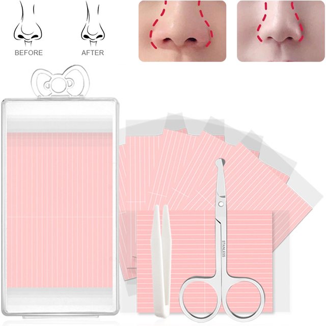 40-120 Strips Invisible Thin Nose Stickers Beauty Nose Up Lifting Bridge Shaper Tool No Pain Nose Shaping Women Girl Skincare