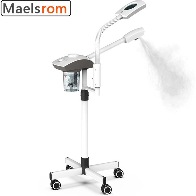 Professional Ozone Facial Spray Steamer Moistens Skin Cleans Pores Tightens Skin Facial Aromatherapy with Magnifying Glass