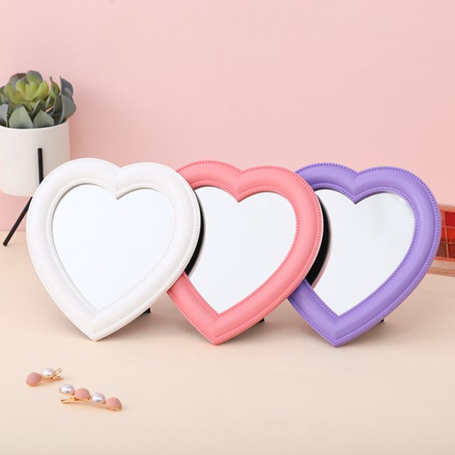 Web Celebrity Cosmetic Mirror Decorative Mirror Girl Heart Student Dormitory