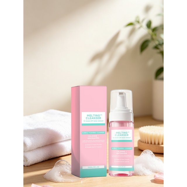 Bubble Cleanser Deep Gently Cleansing Oil Control Non Tight Light Texture Soothing Skin Moisturizing Facial Foam Mousse 150ml