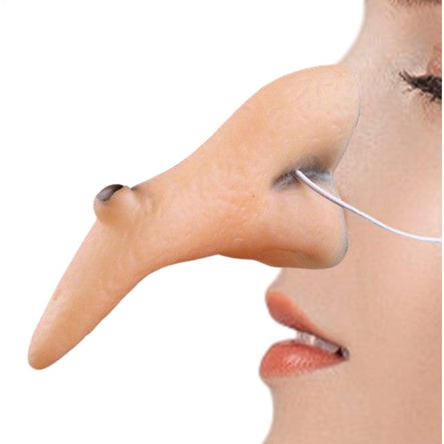 Halloween Props Witch Nose Costume Accessories Makeup Props Supplies Realistic Witch Prosthetic Long Nose for Role Play Holiday
