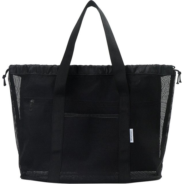 Portable Mesh Beach Bag for women Makeup Travel Storage Wash Bag Summer Travel Swimming Bath Bag Organizer Shopper Totes