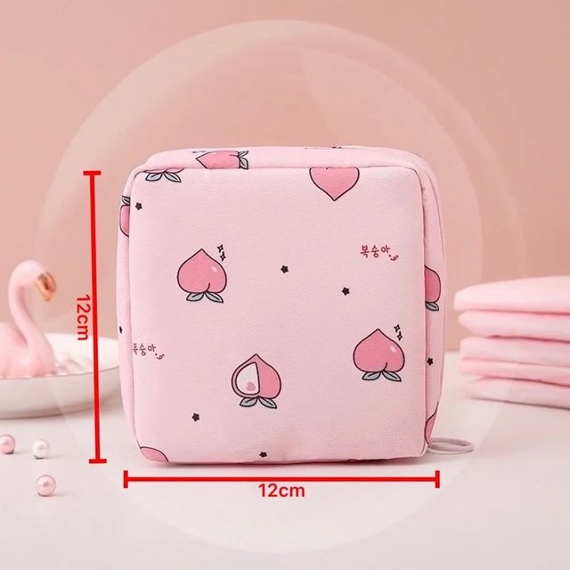 Women Portable Sanitary Pads Storage Bag Tampon Pouch Napkin Cosmetic Bags Organizer Ladies Makeup Bag Girls Hygiene Pad Bag