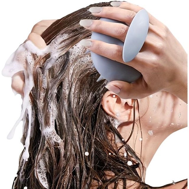 New Silicone Scalp Hair Massage Brush Shampoo Massage Comb Bath Wash Hair Care Root Scalp Massager Shower Brush Salon Hair Tool