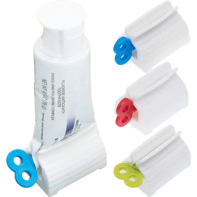 YS00020-1 Roller Tube Toothpaste Squeezer, Toothpaste Holder, Bathroom Rotary Paste Dispenser