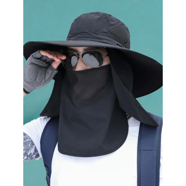 Adjustable Outdoor Fishing Hat Sunscreen Protection Breathable Sunshade Foldable Men Women Hiking Camping Casual Fishing Cap