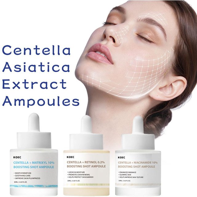 Korea KOEC Madagascar Centella Boosting Shot Ampoule Essence Matrixyl 10%&Retinol 2% Lifting&Firming Essence Original Skin Care