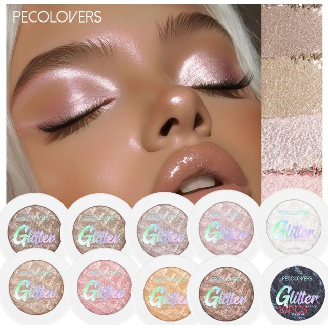10PCS Potato Mashed Eye Shadow, Brightening Eye Highlight, Fine Shimmer, Multiple Color Options, Eye Makeup Product