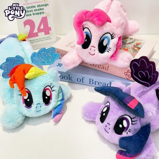 New Cartoon My Little Pony Stationery Storage Bag Cosmetic Bag Portable Versatile Good Looking Student Essentials Holiday Gifts