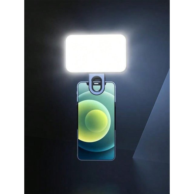 Portable Mini Selfie Fill Light Rechargeable 3 Modes Adjustable Brightness Clip On For Mobile Phone Make Up Computer Fill Light