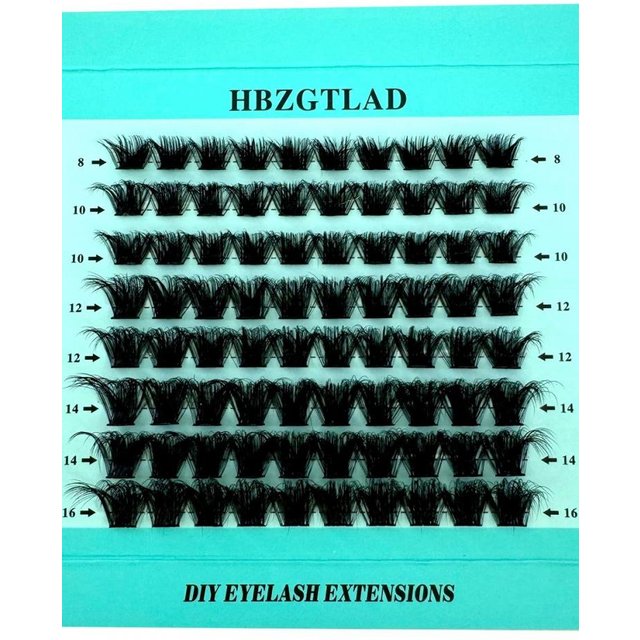 New 5D Fluffy Cluster Lashes Natural Eyelash extension Volume Individual Lashes Mixed Tray Faux Mink Lashes Cilias DIY Makeup