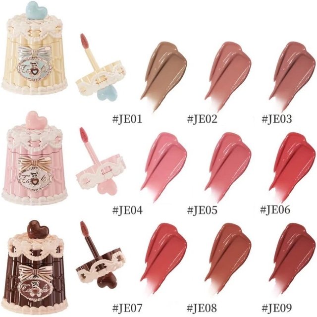 Flowerknows THE SWEETIE BEAR COLLECTION Coating Lip Jelly SOFT Lip gloss,Hydrating Gloss,Moisturizing Tint,Shine & Glow Finish