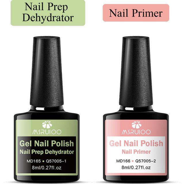 8ml Nail Primer Nail Prep Dehydrate Base Top Coat Gel Nail Polish No Need Of UV LED Lamp Nail Art Varnish Manicure Nail Supplies
