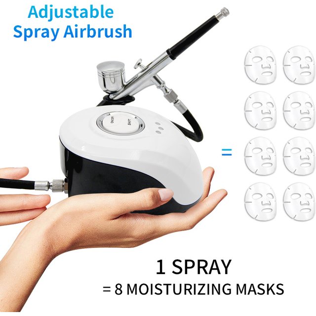 Facial Oxygen Therapy Machine Water Injection Skin Cleaning Wrinkle Remove Rejuvenation Moisturizing Sprayer Compressor Airbrush