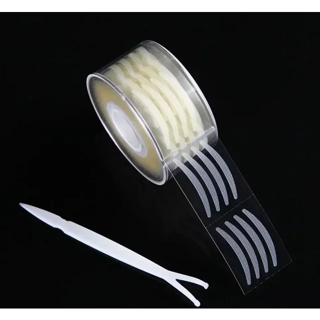 Women Natural Invisible Double Eyelid Stickers Fold Eyelid Stripes Eyelid Tapes Eye Lift Clear Beige Color Big Eyes Beauty Tools