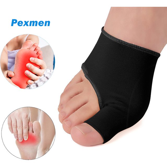 Pexmen 2/4Pcs Bunion Pads Big Toe Protector Gel Sleeves for Hallux Valgus Silicone Foot Cushion Toe Straightener Foot Care Tool