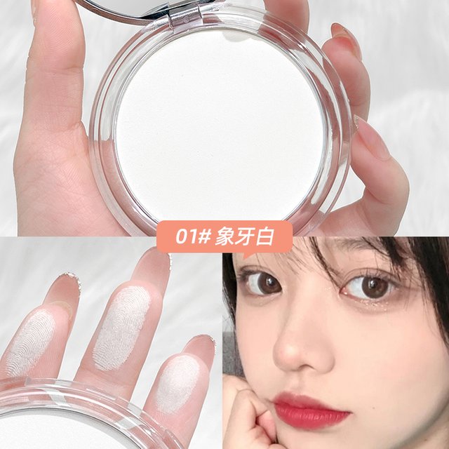 CACE 3 Colors Pressed Powder Natural Foundation Oil Control Long Lasting Setting Powder Smooth Finish Concealer Face Makeup