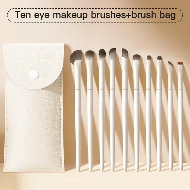 Eye Shadow Brush Set for Beginners, Including Color Application, Under-Eye Liner, and Blending Detail Brushes
