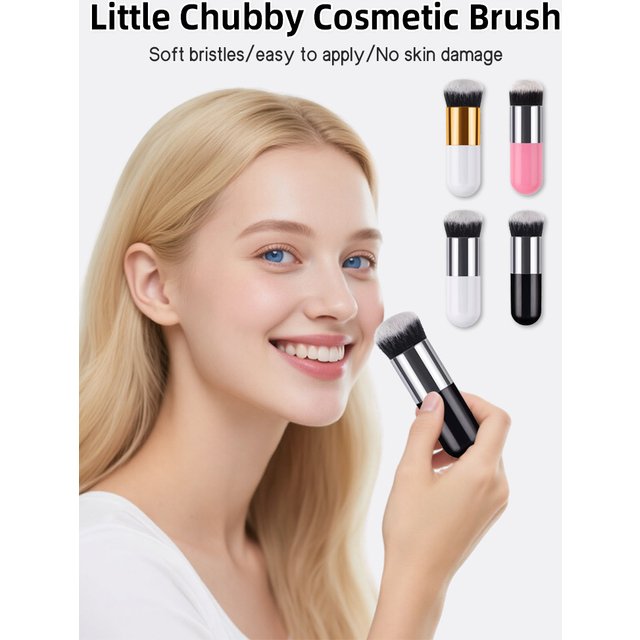 Short Haired Mushroom Head Foundation Brush Bristles Do Not Absorb Powder Evenly Adhere to the Skin and Lasting Makeup Effect