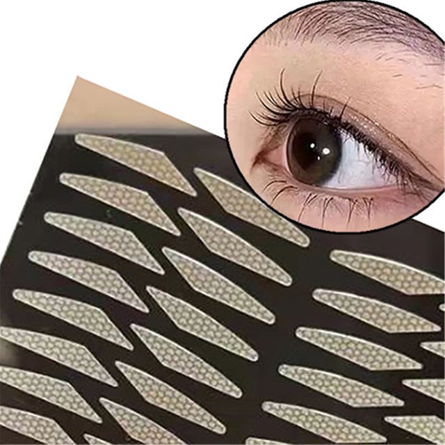 1Sheet Invisible Double Eyelid Tape Transparent Self Adhesive Natural Big Eyes Lift Mesh-Lace Eye Stickers Eye Makeup Tools
