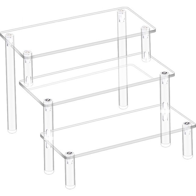 Présentoir en acrylique à 1-4 niveaux, présentoir Durable pour Cupcake, poupée de parfum, boîte