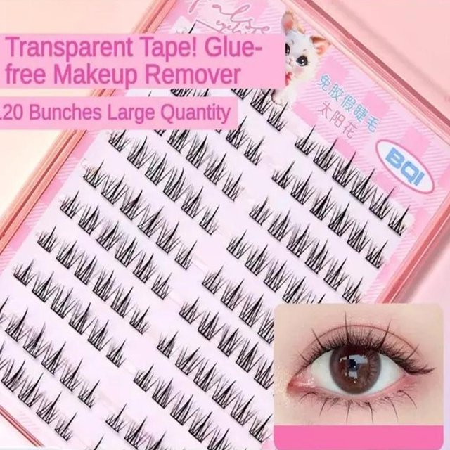 Glue Free False Eyelashes Black Natural Manga Lashes Anime Eyelashes Large Capacity Eyelashes Extension Makeup