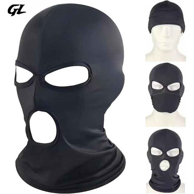 Balaclava 3 Hole Full Face Mask Ski Mask for men Women Breathable Motorcycle Cycling Riding Sports Balaclava UV Protection Mask