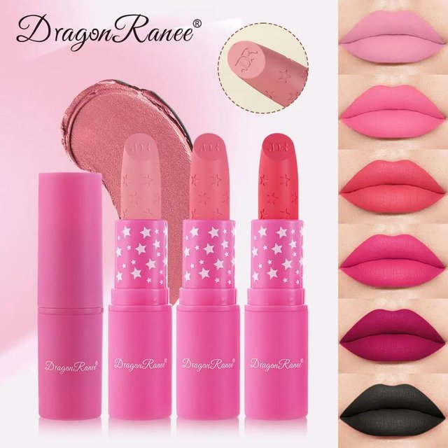 3Pcs Korean Matte Lipstick Set Waterproof Long Lasting High Pigmented Lip Gloss Makeup for women Beauty Cosmetic