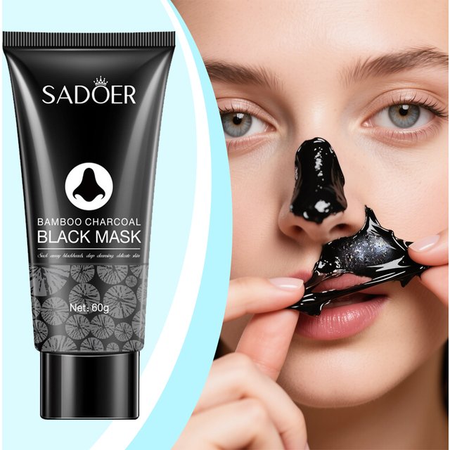 Blackhead Remover Mask Bamboo Charcoal Shrink Pores Acne Black Head Removal Cream Nose Cleansing Black Peel Off Masks Skin Care
