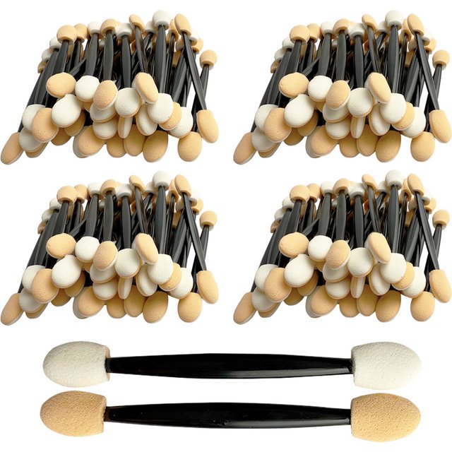 50/200pcs Eyeshadow Applicators Dual Sides Eye Shadow Brush Makeup Sponge Brushes For Girls Cosmetic Tool Beauty Applicators