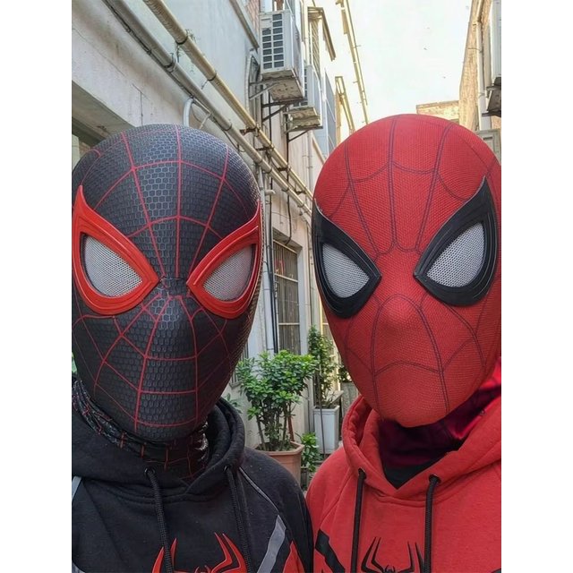 New Miles Mask Headgear With Movable Eyes Cool Cosplay Accessory Manual Amazing Mask Mascara Gift F Festivals Party Display Boy