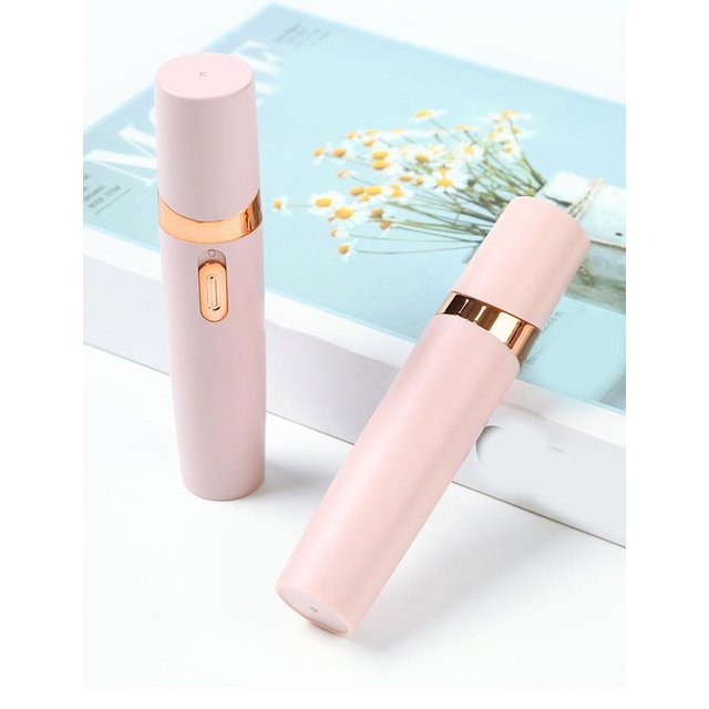 1pc Electric Eyebrow Trimmer Mini Eye Brow Epilator Razor Portable Removal Shaver Lipstick Hair Shape Tool Facial Painless D1G7