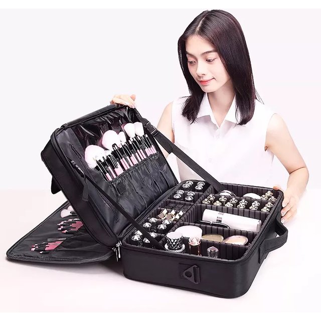 New Oxford Cloth Makeup Bag for women Professional Large Capacity Travel Cosmetic Case
