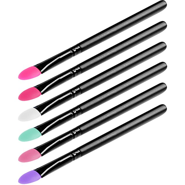 Soft Silicone Eyeshadow Brush Makeup Brush Professional Facial Cosmetic Tools for women Lipstick Brush Lip Stick Applicator