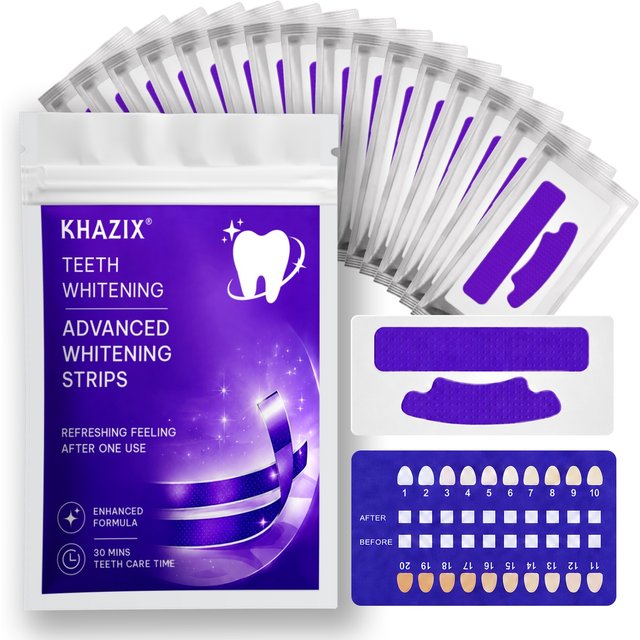 1/7 pairs Teeth Whitening Strips for Whiter-Looking Smile, Flexible Tooth Strips Easy to Apply for Daily Cosmetic Care