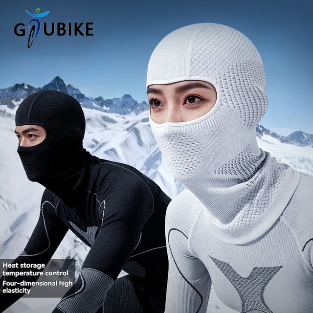 GTUBIKE 1PC Winter Cold-Proof Thermal Scarf Ski Hat Motorcycle Balaclava Full Face Mask Cycling Head Neck Cover Helmet Liner Cap