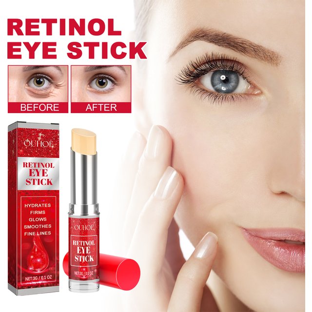Retinol Eye Cream Stick Lightening Dark Circles Firming Skin Anti-Wrinkle Firming Brightening Eye Repair for women Eyes Care