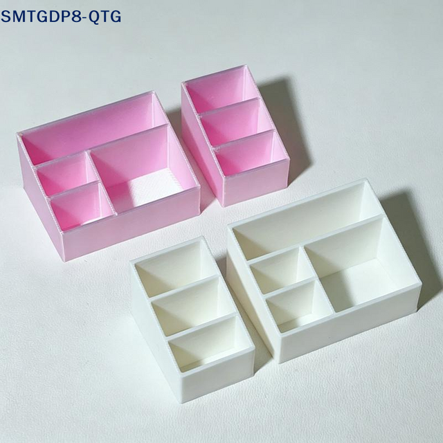 NEW Miniature Plastic Divided Makeup Storage Box Ornament 1/12 Dollhouse Scene Decor Model Toy Mini Layout Photo Shooting Props